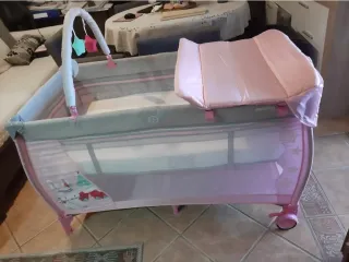 Cuna portátil con colchón
