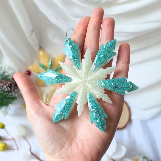 Lote 4 estrellas de Navidad para el árbol