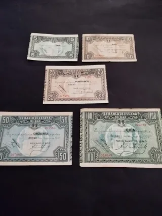 Billetes españoles antiguos El Banco de España