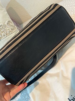 Bolso Bimba y Lola Rayas Beige y Negro