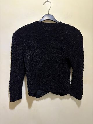 Amarotico Boutique Giacca Nera Ricamata Tg L