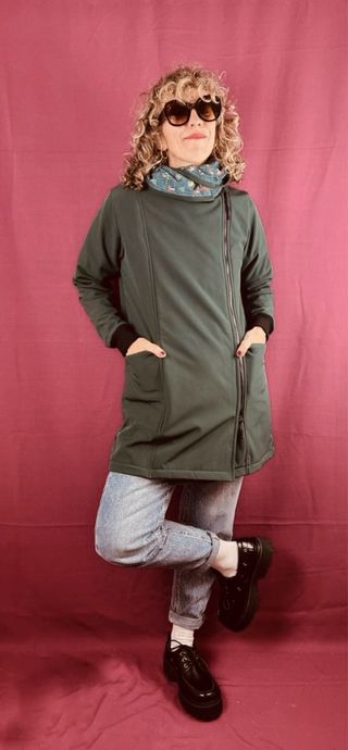 Abrigo La Compiano Verde Talla M