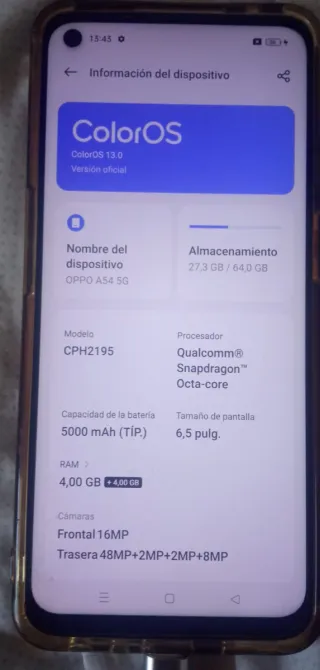 Oppo A54 5G 64GB Nero/Verde