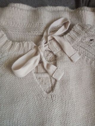 Sudadera de lana calentita beige