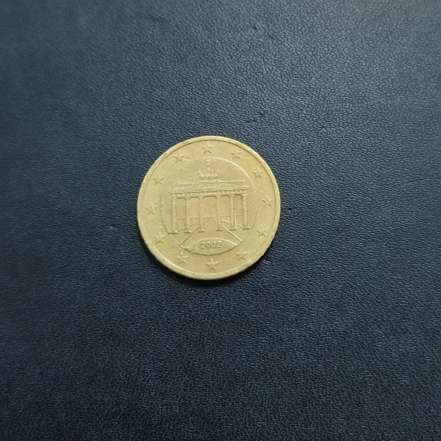 Moneda 50 céntimos Alemania 2002