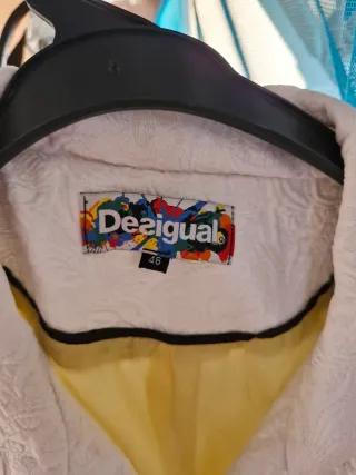 Chaquetón Desigual Blanco Talla 46
