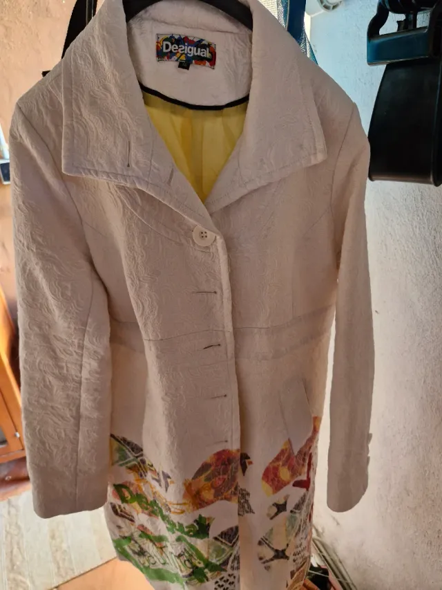 Chaquetón Desigual Blanco Talla 46
