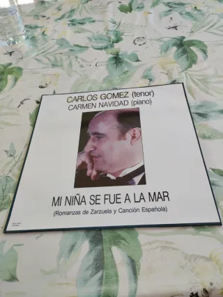 Vinilo Carlos Gómez tenor y Carmen Navidad piano