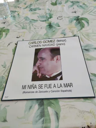 Vinilo Carlos Gómez tenor y Carmen Navidad piano