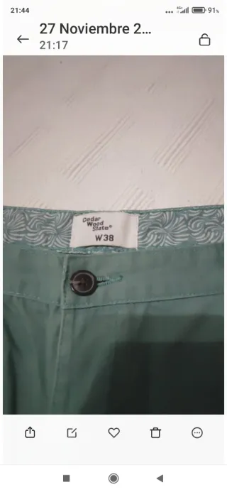 Pantalón corto hombre Cedar Wood State Talla 48