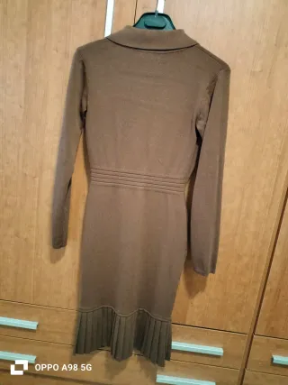 Vestido marrón chocolate otoño invierno talla S/M