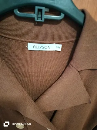 Vestido marrón chocolate otoño invierno talla S/M