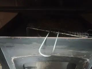 Chimenea de metal y cristal