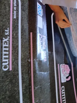 Funda de colchón celeste floral