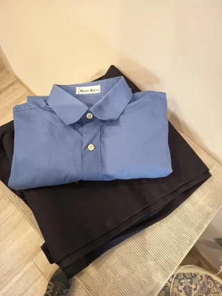 Traje comunión Hugo Bitti azul y negro