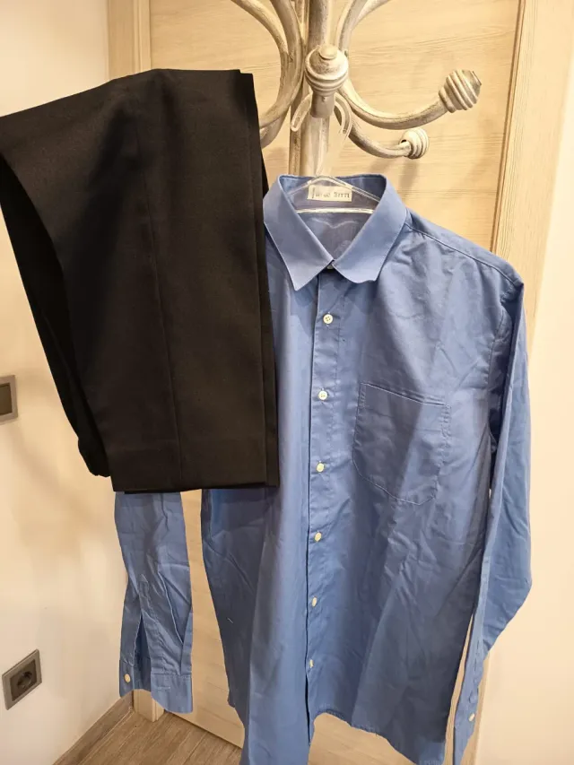 Traje comunión Hugo Bitti azul y negro