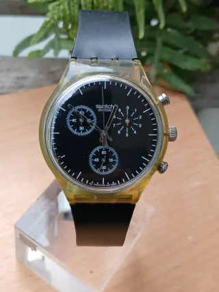 Swatch Crono Cuarzo Negro
