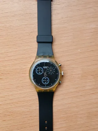 Swatch Crono Cuarzo Negro