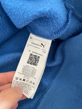 Sudadera Puma Azul con Logo
