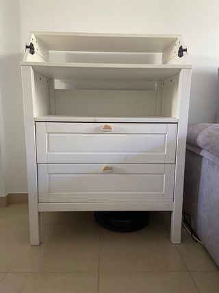 Cómoda cambiador SUNDVIK blanca