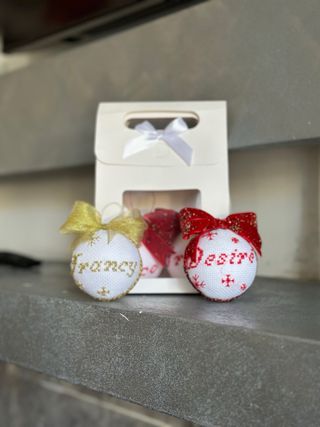 Sfere natalizie personalizzate