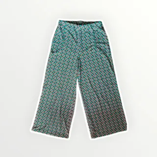 Pantalones elásticos anchos con rombos