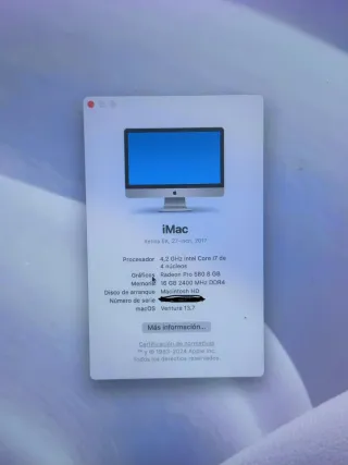 iMac 27 Retina 5K 2017 Intel Core i7