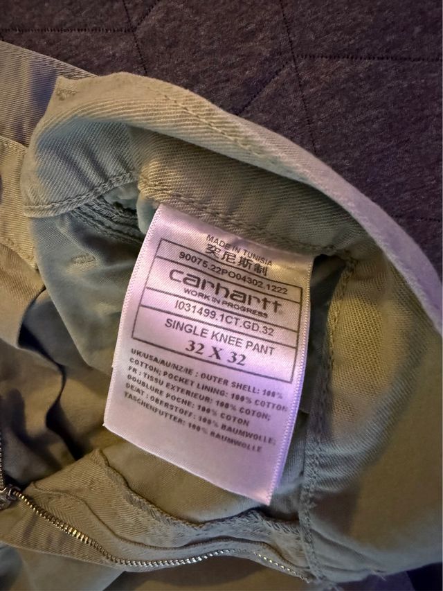 Pantalón Carhartt Verde Claro