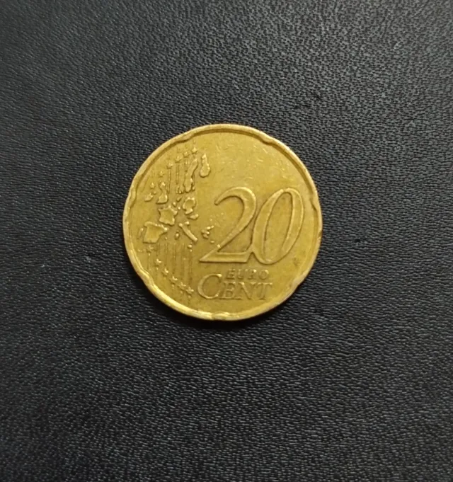 Moneda 20 céntimos 2001 RF