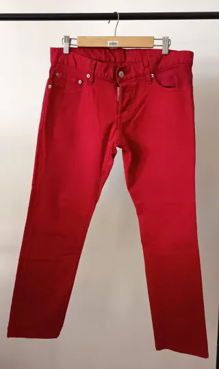 Vaqueros hombre Dsquared2 Rojos Talla 48 M/L