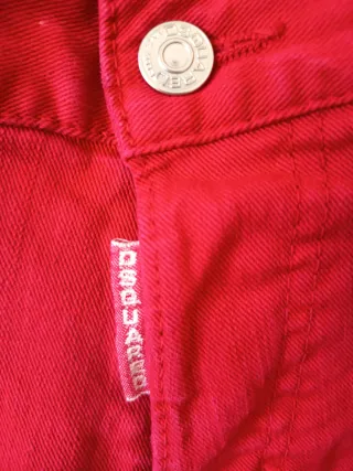 Vaqueros hombre Dsquared2 Rojos Talla 48 M/L