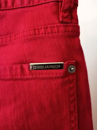 Vaqueros hombre Dsquared2 Rojos Talla 48 M/L