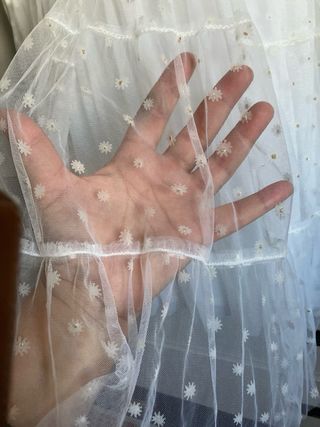 Vestido fiesta blanco 6-7 años