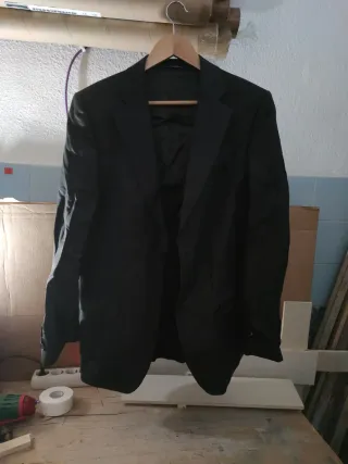 Saco de traje Zara negro hombre