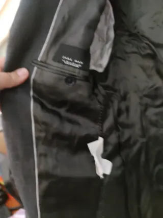 Saco de traje Zara negro hombre