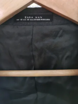 Saco de traje Zara negro hombre