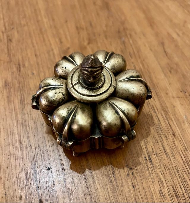 Antica scatola di trucco Bronzo / India