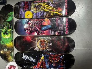 Tablas de Skate Iron Maiden, Slayer, Judas Priest