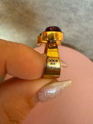 Anillo Tous Plata 925 Amatista