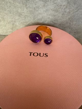 Anillo Tous Plata 925 Amatista
