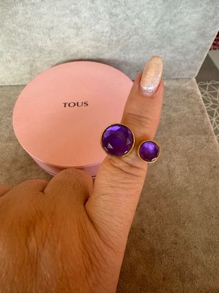 Anillo Tous Plata 925 Amatista