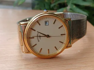 Reloj Rotary Cuarzo Baño Oro