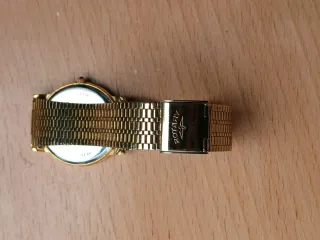 Reloj Rotary Cuarzo Baño Oro