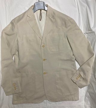 Giacca cotone lino beige Henry Cotton’s – Tg.52