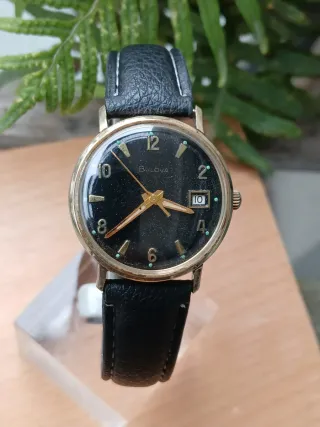 Reloj Bulova Automático Negro Dorado