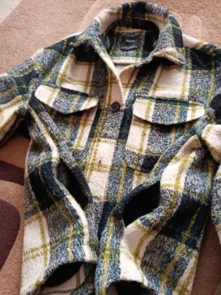 Sobrecamisa cuadros Bershka talla S