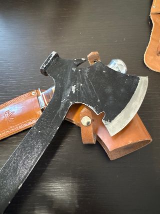 Ascia e coltello vintage anni '70