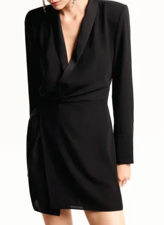 Vestido blazer cruzado Zara negro Talla XS