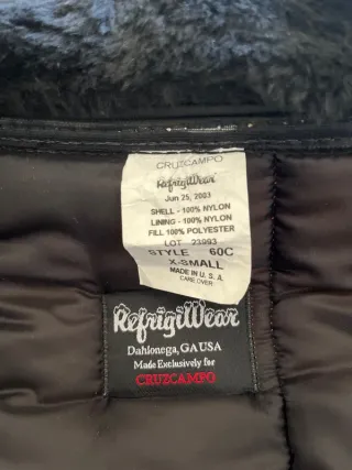 Refrigiwear Parka Gialla Taglia XS Nuova