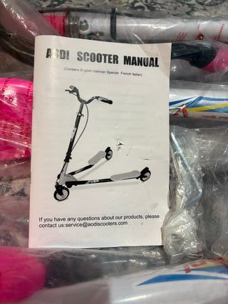 Drifting Scooter de 3 ruedas para niñas o adultas